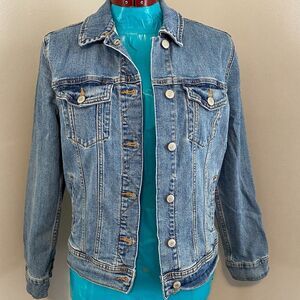 Old Navy Cotton Button Down Classic Denim Jacket Womens Size M